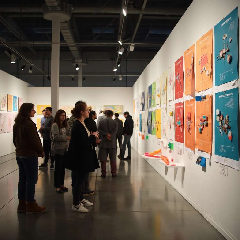 Exposición de proyectos de estudiantes en DiseñoARG.