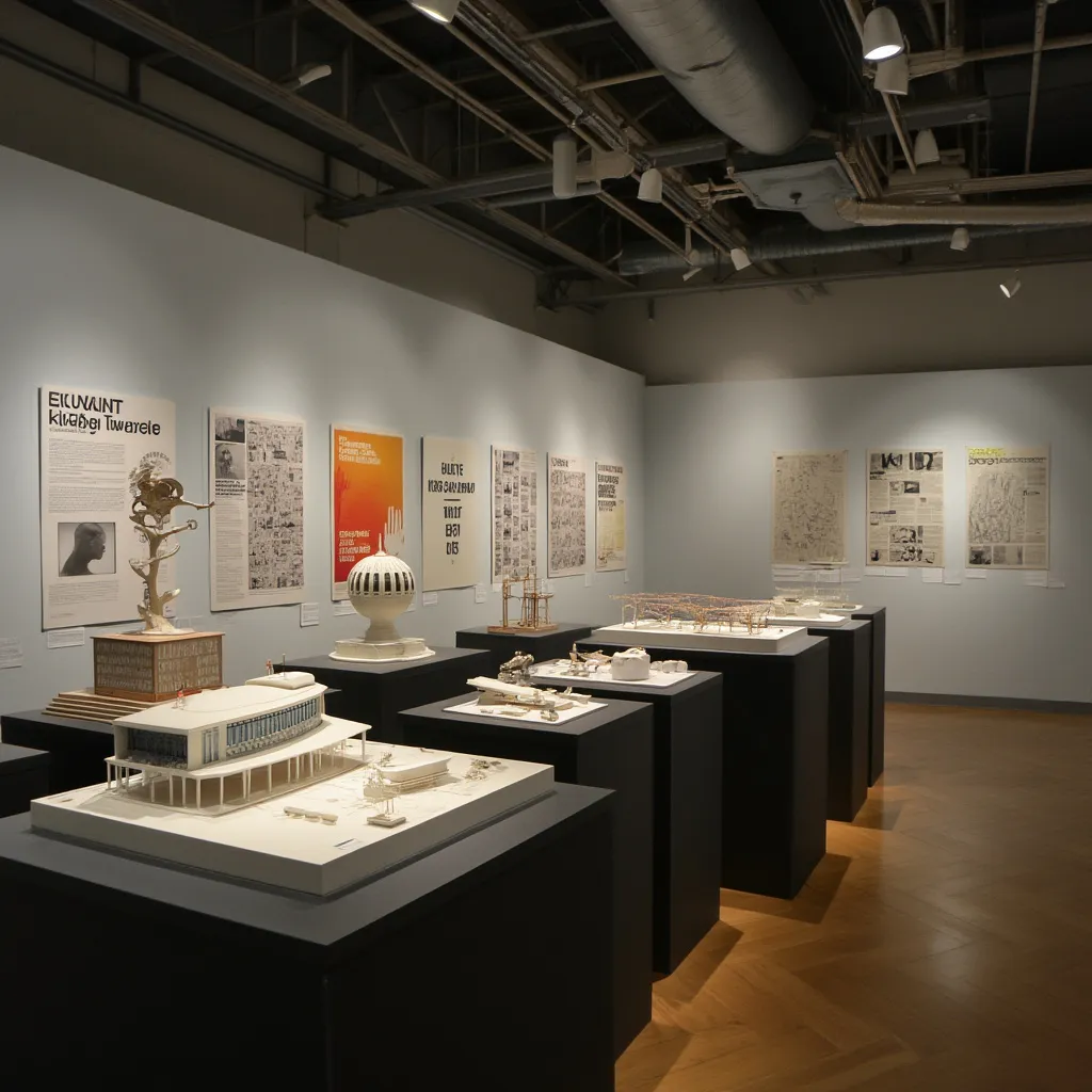 Exposición de proyectos finales de estudiantes de diseño.